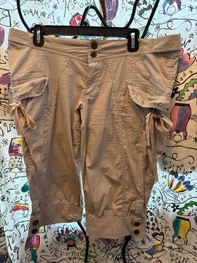 Nitrogen retro light weight cotton  peddle pusher pant